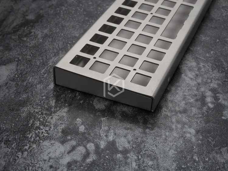 stainless steel bent case for jj40 40 jj40 custom keyboard enclosed case upper and lower case also can support planck free global shipping