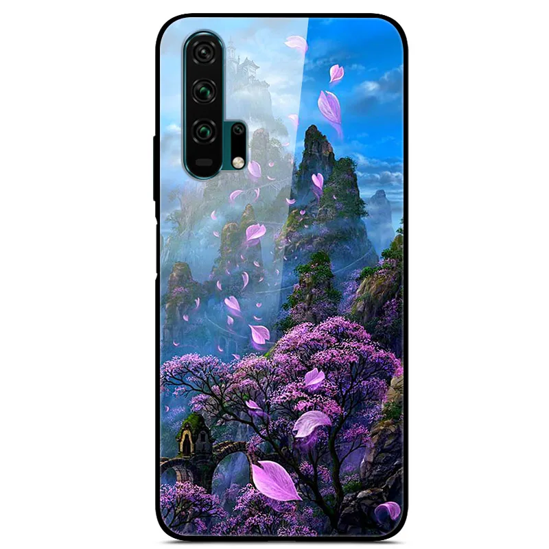 01 Чехол из закаленного стекла для huawei Honor 20, чехол для huawei Honor 20 Pro, чехол Honor20 Pro 6,26" - Цвет: 01