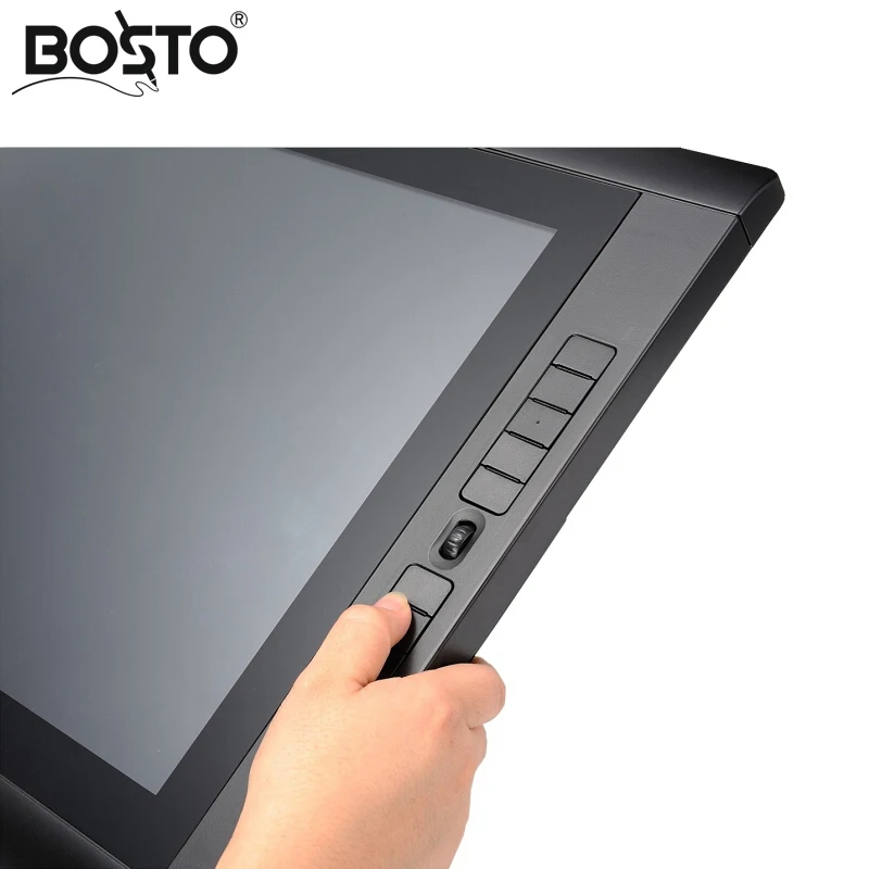 BOSTO KINGTEE 22UX Графика Tablet рисовать 20 шт Экспресс ключ, планшет монитор, стилус, Графика монитор, интерактивная ручка дисплей
