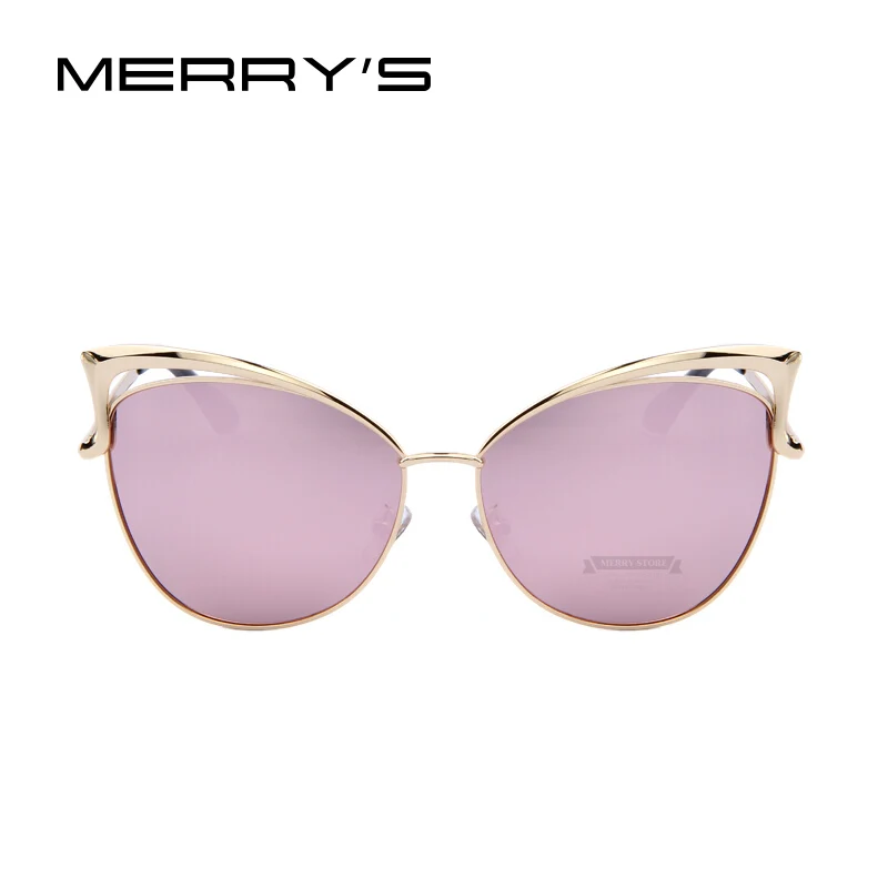 Солнцезащитные очки MERRY'S для женщин брендовые дизайнерские в оправе кошачий