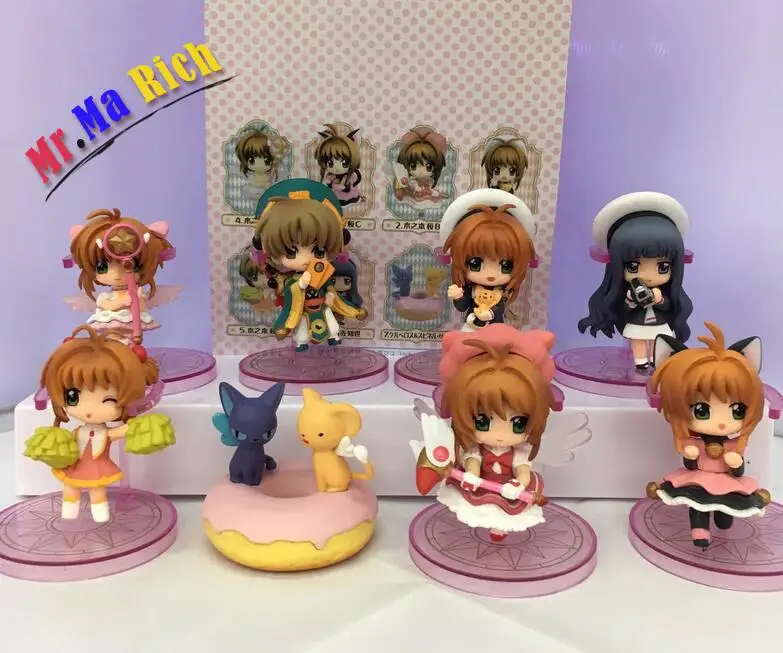 8 шт./компл. карты Captor Cardcaptor Sakura аниме мультфильм фигурку ПВХ игрушки