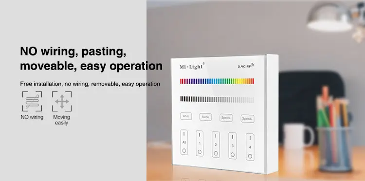 Milight B3 4 зоны RGB/RGBW и Яркость Затемнения Смарт-панель дистанционного управления