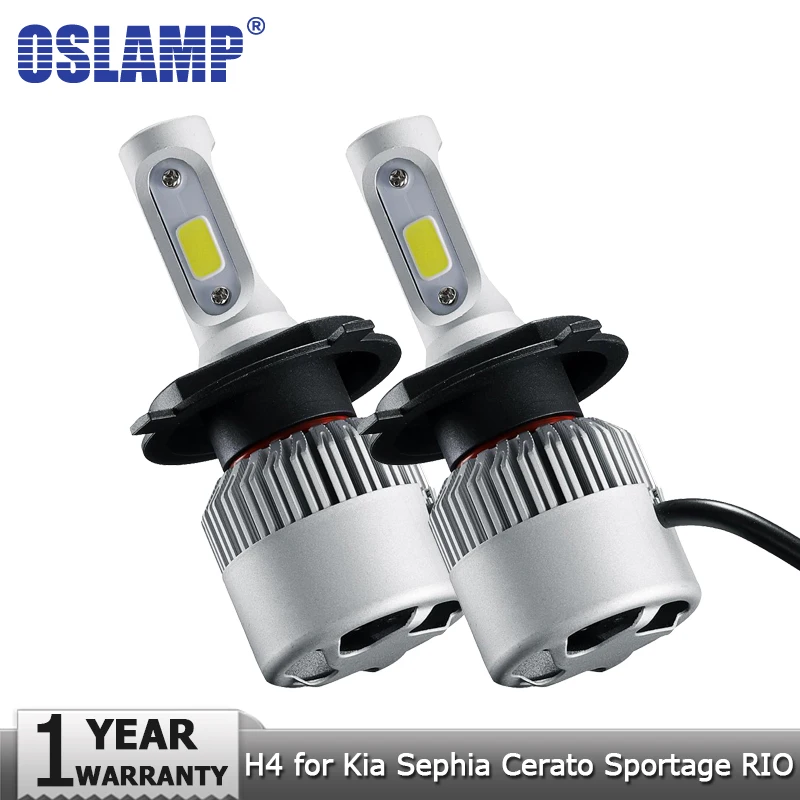 Светодиодный налобный фонарь Oslamp H4 Hi lo Луч 72 Вт 8000lm 12В 24В Автомобильный