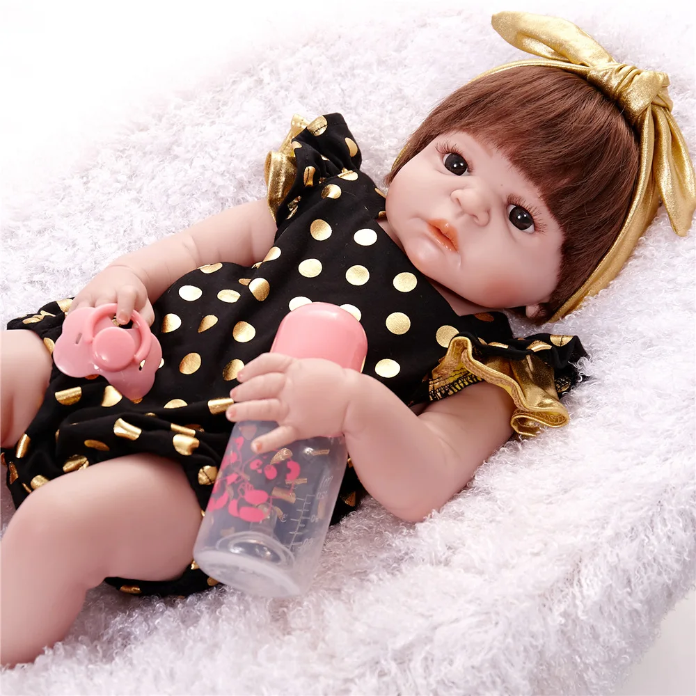 Новое поступление 55 см мягкие силиконовые куклы Reborn Baby Реалистичная кукла Пупс 22