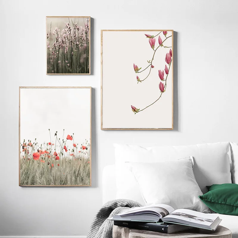 Плакат в скандинавском стиле, Скандинавская природа, трава, поле, настенное искусство, печать на холсте, декоративная картина, Современное украшение для гостиной