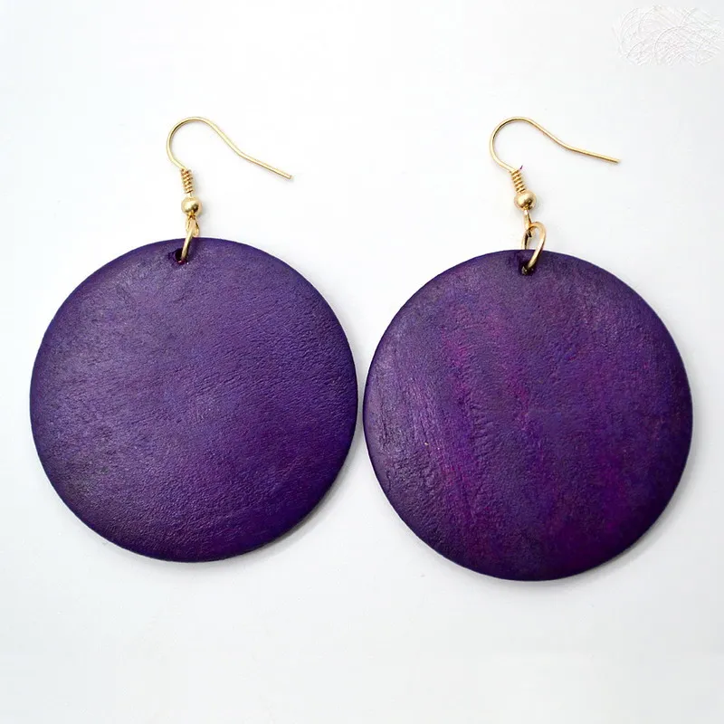 Rainbery Monogram Wood Earrings 2021 New Fashion Women Jewelry Wholesale Natural Dangle JE0541 | Украшения и аксессуары