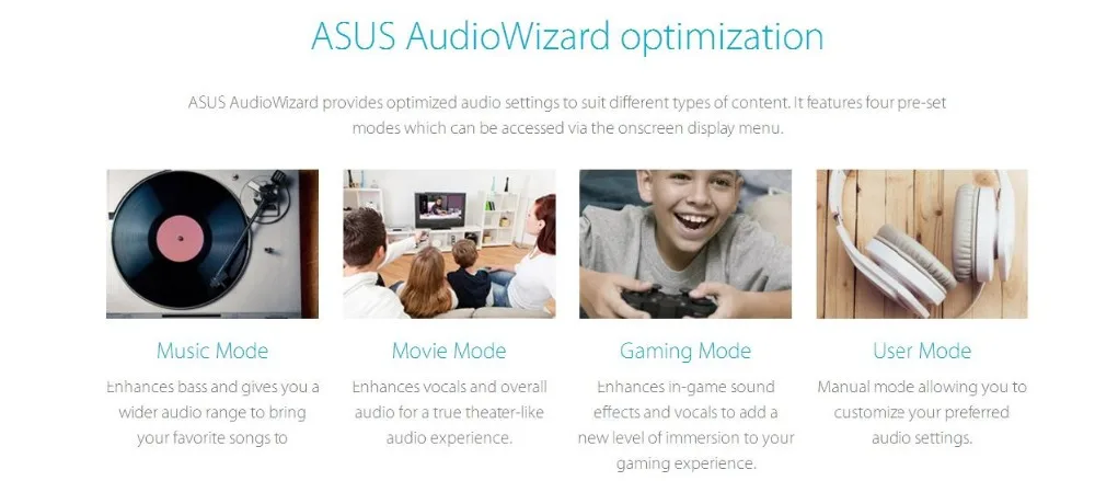 ASUS Designo MZ27AQ Ультратонкий Монитор 27 дюймов, WQHD, Бескаркасный, ультратонкий дизайн, 2,1 канальный аудио, суб-НЧ динамик, аудио от Harman
