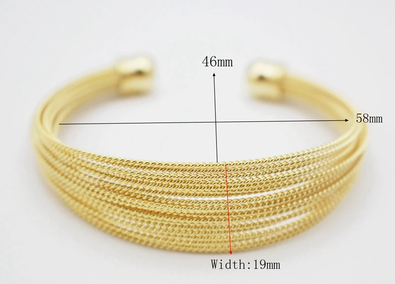 Модный браслет из нержавеющей стали Indian Jewelry золотого цвета для женщин и девочек, подарок, открывающийся манжет.