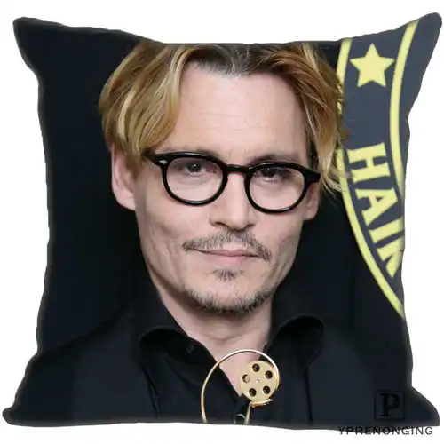 Pillowcase Для наращивания с лучшими продажами от Джонни Деппом(2) Наволочка на подушку, спальня дома квадратная Наволочка на молнии(с одной стороны)#190404-01-106 - Цвет: Pillowcase