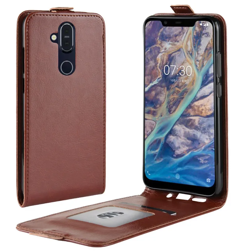 Для Nokia 7 1 плюс Чехол Оригинальный кожаный чехол защитный Funda для 2018 Nokia7.1 флип