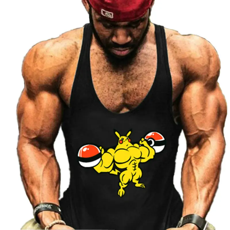 Nouveau mode coton chemises майка плюс гимназия sans manches hommes фитнес chemise мужская фуфайка для бодибилдинга багажника gilet - Цвет: Picture Color