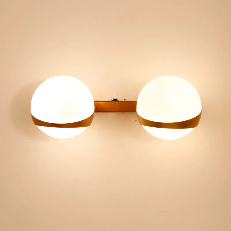 Дизайн Стекло настенный светильник Современный Бра Спальня Кухня лестницы