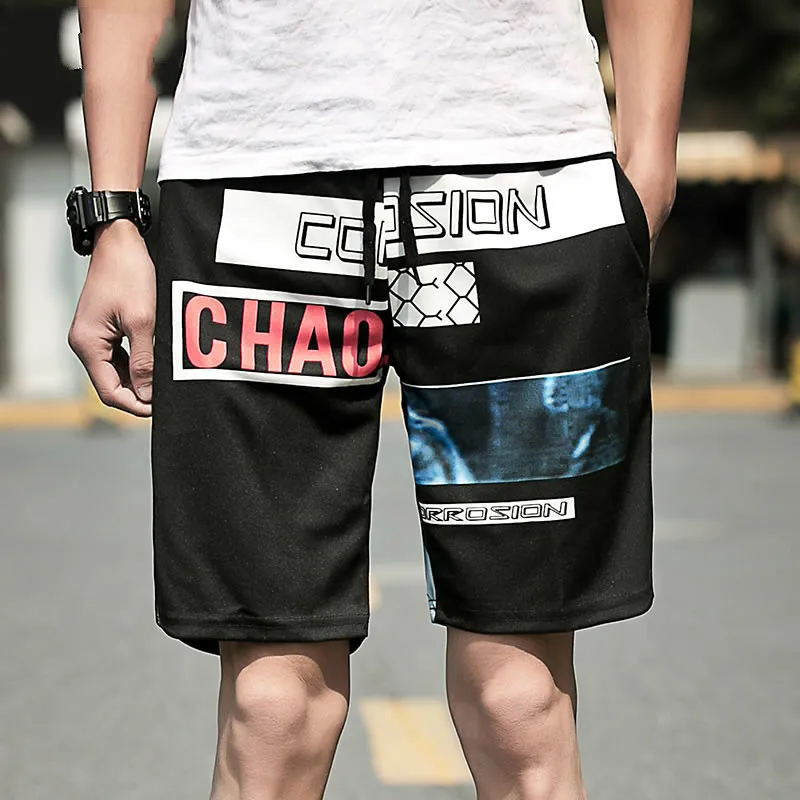 Шорты Ulzzang Tide мужские и женские Брендовые повседневные для скейтборда в стиле хип