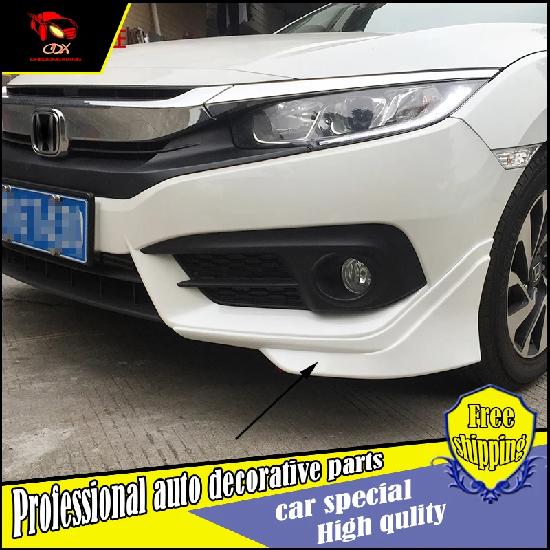 Car Styling ABS front and rear bumper bodykit Four angle cover protection plate for Honda civic 2016 car Decoration Accessories |