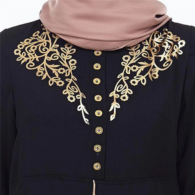 1 шт., модный принт в мусульманском стиле, платье для женщин, MyBatua abaya, с хиджабом, jilbabe, мусульманская одежда, макси, мусульманское платье, Burqa, Прямая поставка, March22