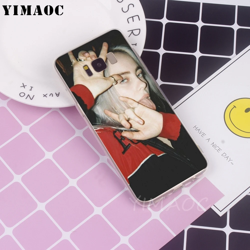 Мягкий чехол YIMAOC Jasmine Van den Bogaerde для Galaxy j3 j5 j6 j7 A5 2016 2017 A6 A9 2018 Note 8 9 S7 edge S8 S9 S10 Plus S10e |