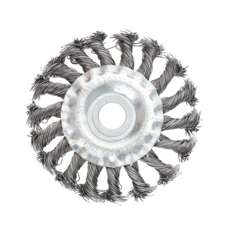 Сменная стальная проволочная щетка для удаления заусенцев угловая шлифовальная