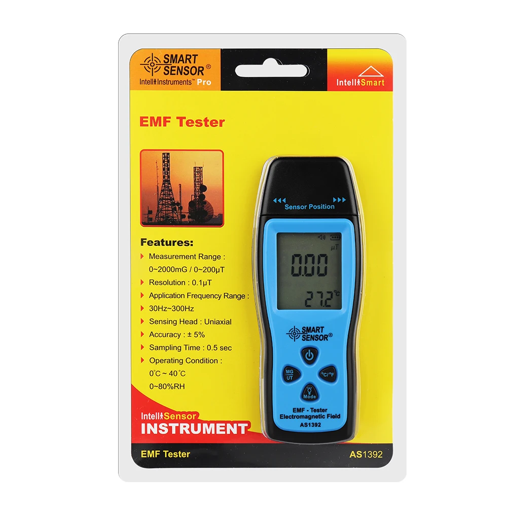 Цифровой дозиметр излучения мини EMF тестер ЖК-дисплей электромагнитного поля детектор излучений, Дозиметр Тестер счетчик ручной
