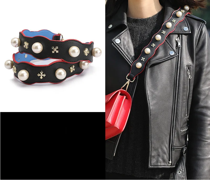 2018 Strap You Split Leather Shoulder With Pearl Women Bag Accessory Famous Brand Ladies Long | Багаж и сумки