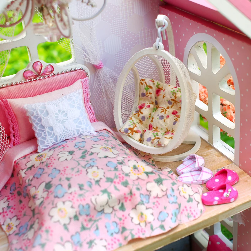 Сборный DIY строительный миниатюрный кукольный домик миниатюрные игрушки для