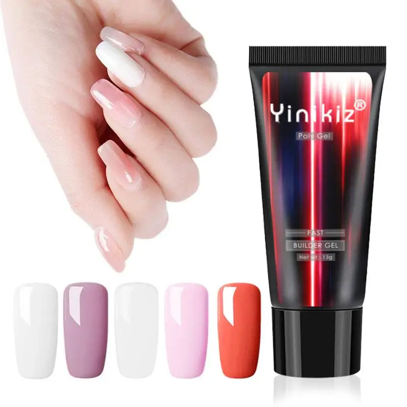 Набор полигелей для дизайна ногтей домашнего декора УФ акриловый полигель