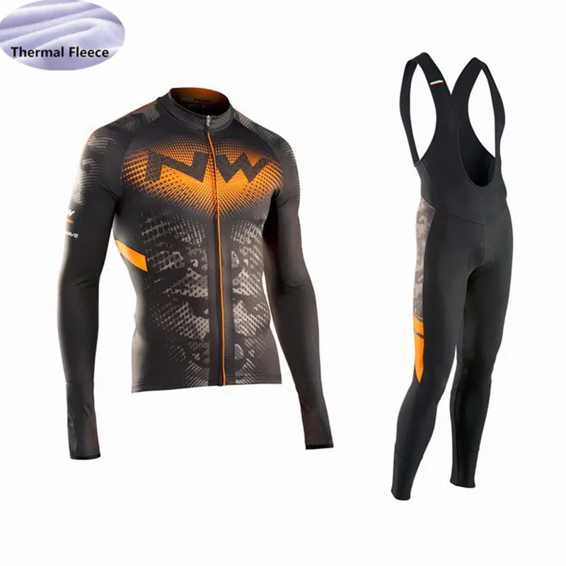 Зима 2019 Термальный флисовый Мужской комплект из Джерси с длинным рукавом для