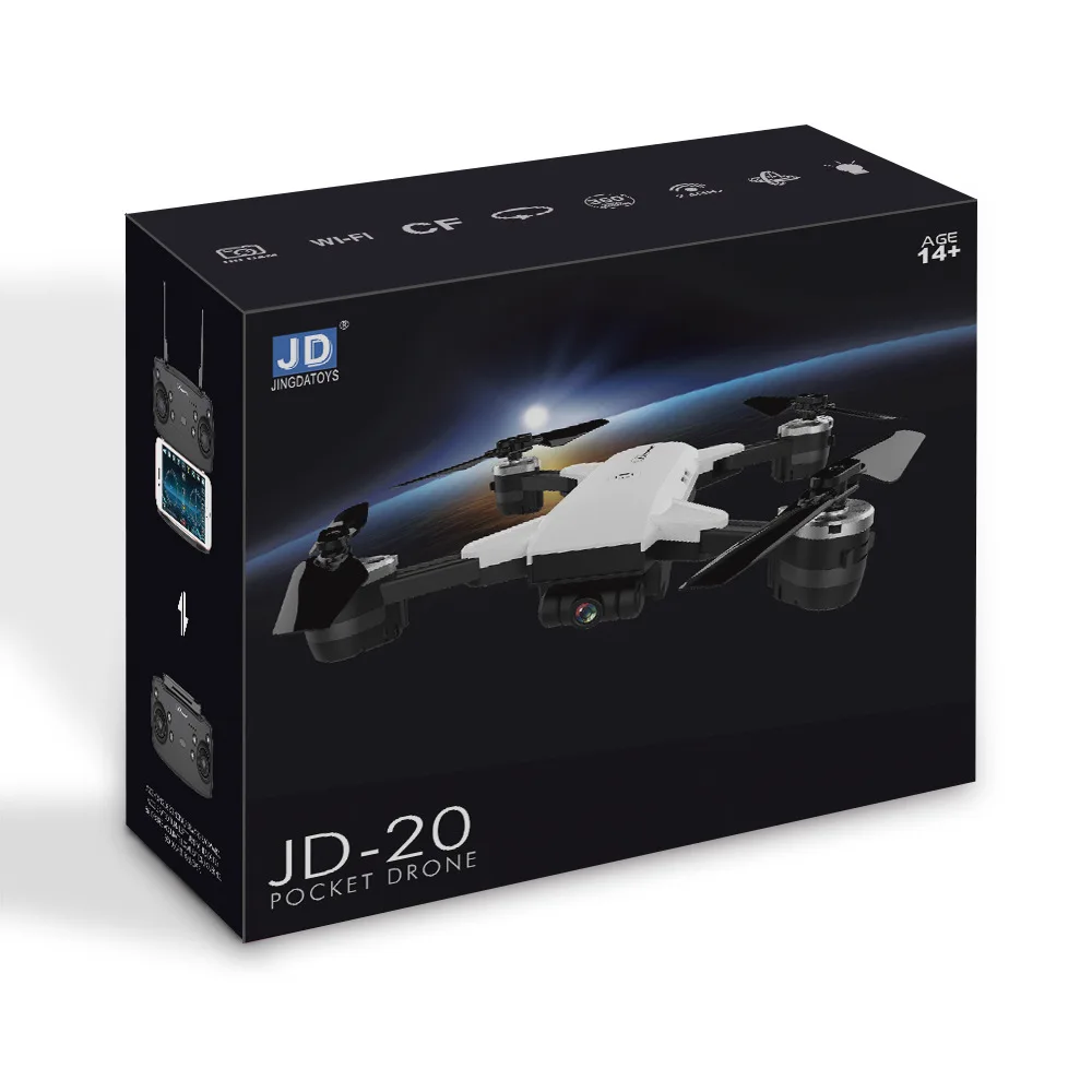 20R wifi FPV мини Дрон с камерой HD широкоугольный 720P RC вертолет с высоким режимом удержания складной рычаг RC Квадрокоптер профессиональный