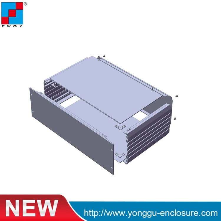 YGH-002 482 * 132-D (wxhxd) 3u 19-дюймовые алюминиевые коробки для монтажа в стойку |