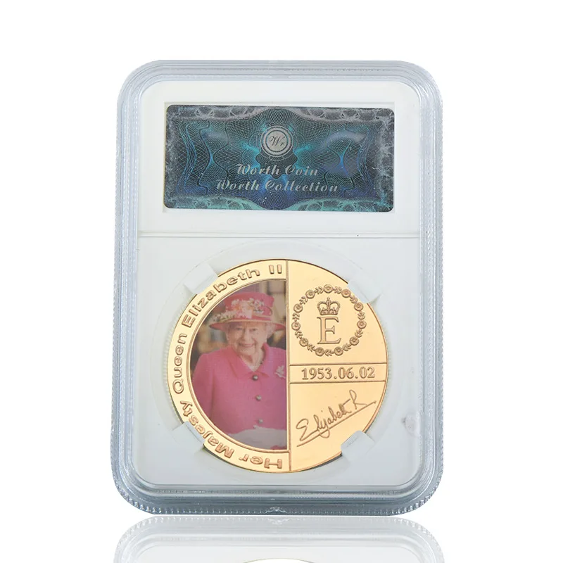 WR Англия Ее Величество королева елизания II коллекция монета 40*3 мм чистая