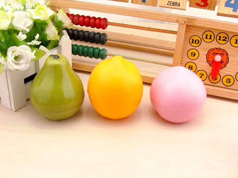LIUSVENTINA Present for Girl Cute Strawberry Apple Peach Pear Lemon Contact Lens Case Container With Mirror Box lens | Аксессуары для