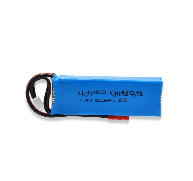 Литий-полимерный аккумулятор 7 4 В 950 мАч 25c для WLtoys X520 Blade 200 QX и CX/CX2/CX3 запасные