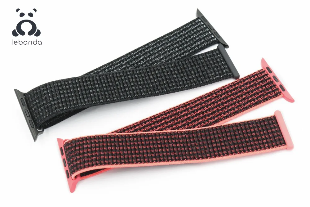 Lebanda Sport loop для apple watch 5, 4, 3, 2, 1, ремешок для iwatch 38, 40, 42, 44 мм, тканый нейлоновый ремешок, Аляска, синий