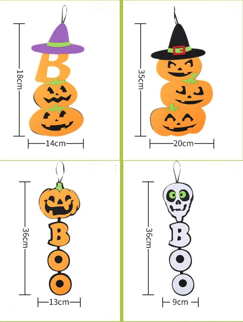 1 шт. милые Подвески для Хэллоуина подвесные украшения DIY Нетканые дома вечеринки