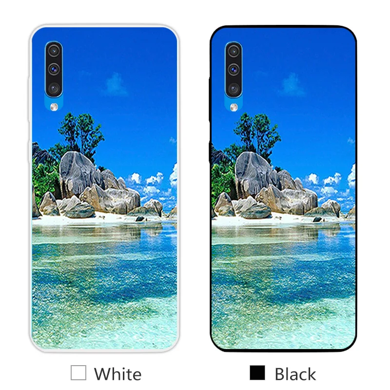 14 6," для samsung Galaxy A50, Модный чехол на заднюю панель телефона, роскошный мягкий силиконовый дизайн с улыбкой для Galaxy A50, прозрачный ТПУ чехол для телефона - Цвет: 14