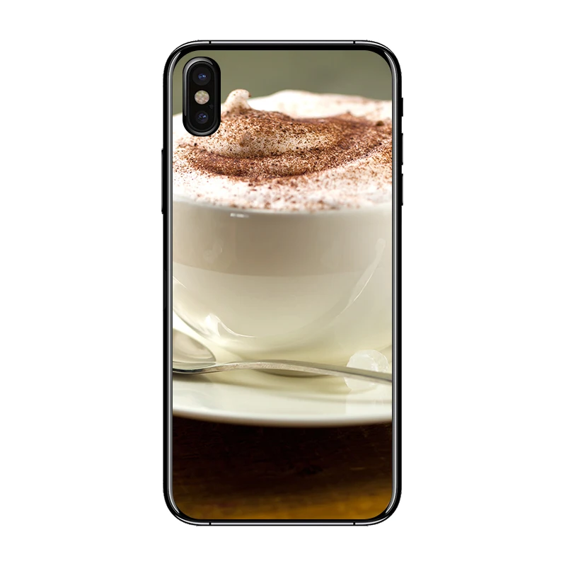 Bauqee для IPhone 10 6 6S 6/7/8 плюс Кофейные зерна хлеб теплый PC + TPU Тонкий корпус телефона X