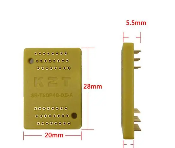 

1pcs TSOP48 yellow terminal board tsop48 header adapter plate pin board connector