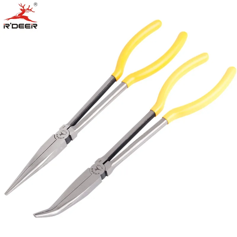 

RDEER Ultra Long Nose Pliers 11"/280mm Needle Nose Pliers Long Handle Press Pliers Alicate Electronic Multitool