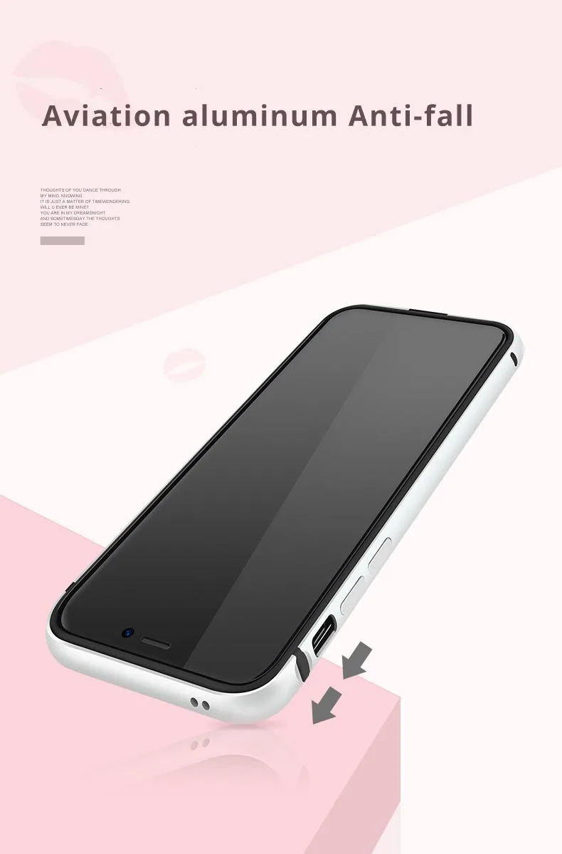 Lofter алюминиевый бампер для iPhone X Тонкий металлический каркас полная защита чехол ультра тонкий чехол для телефона силиконовый чехол Capinha Coque