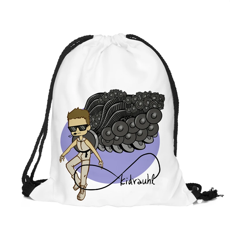 Новый Модный женский рюкзак на шнурке с объемным принтом для путешествий женская