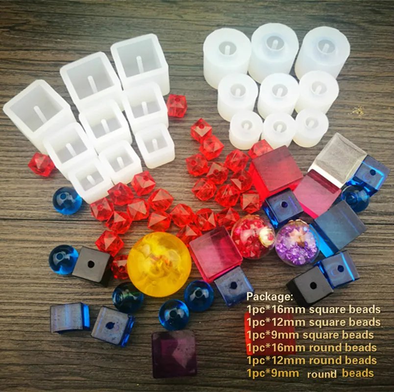 6 видов стилей модные бусины форма для подвески Хрустальная силиконовая