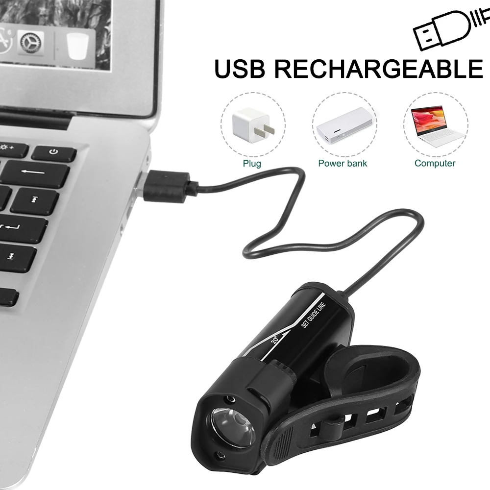 LIXADA 350 люмен велосипедный светильник TaiI светодиодный передний USB Перезаряжаемый