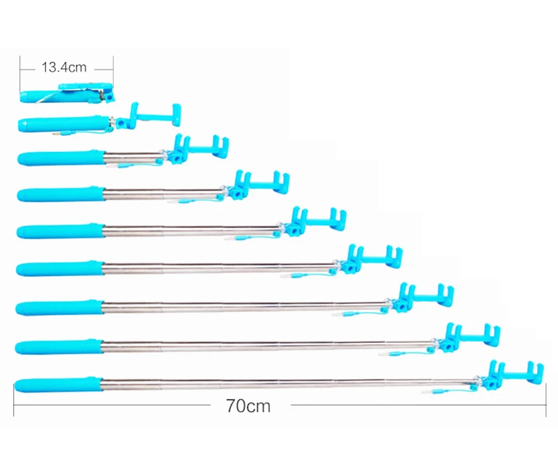 Мини Размер и Легкий Вес Складная Проводной Монопод Пало Selfie Стик Для Huawei HTC LG Sony