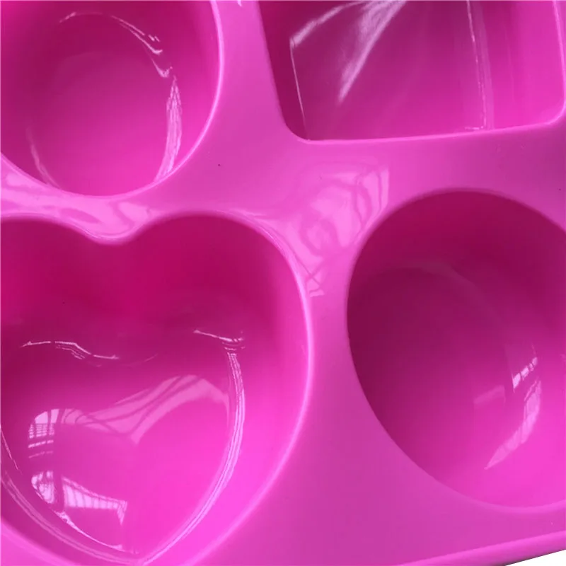 Базовая квадратная Овальная Круглая силиконовая форма для мыла изготовления