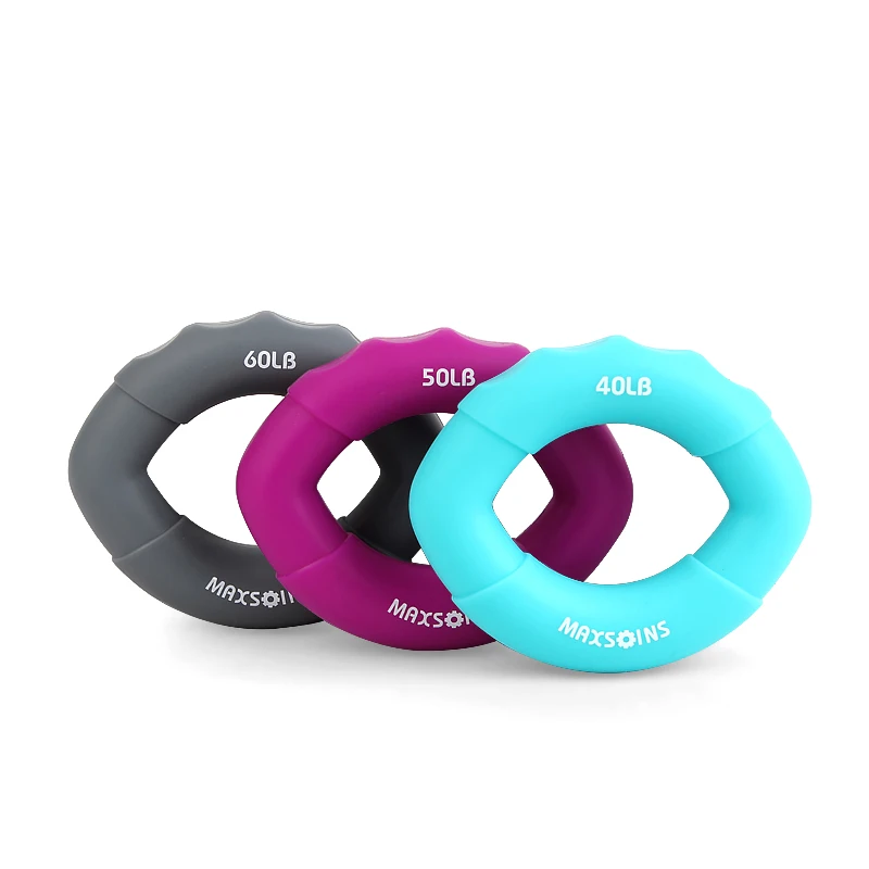 Ручные ручки для силовой тренировки мышц резиновый тренажер колец рукоятка