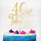 40  Сказочный Топпер для торта 40-й сороковой день рождения Топпер юбилей украшения торта принадлежности для тортов