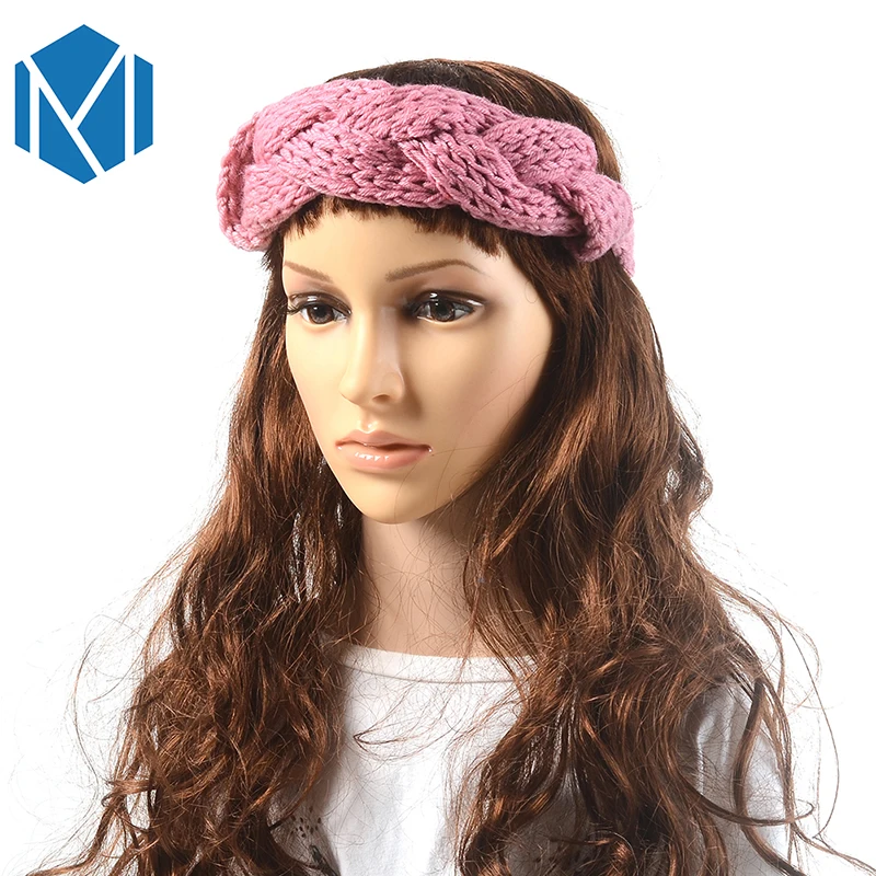 Женская плетеная повязка на голову M MISM круглая для волос аксессуар роскошный