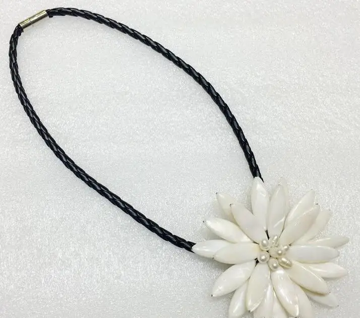 Новый 18 дюймов натуральный белый из перламутровых раковин водяная лилия лотоса