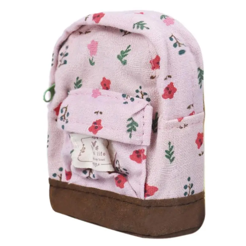 pink USDH, модный рюкзак для путешествий, 4 цвета, хит, брезентовый мини рюкзак с цветочным рисунком для женщин, девочек, детей, дешевый мешочек для монет, Прямая поставка, csv f6 - Цвет: pink