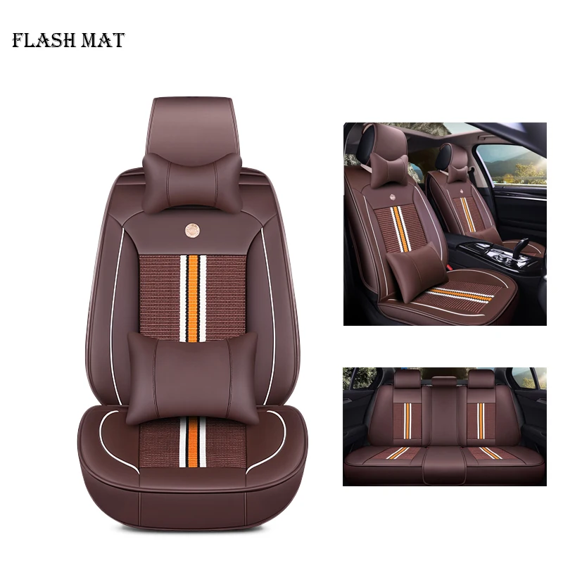 

Ice silk car seat cover for fiat punto linea evo palio albea uno ducato bravo car accessories