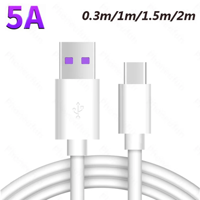 0,3 m/1 m/1,5 m/2 m 5A type-C Supercharge кабель для huawei P30 P20 Pro P10 mate 20 10 9 Быстрая зарядка USB-C кабель для зарядного устройства короткий длинный